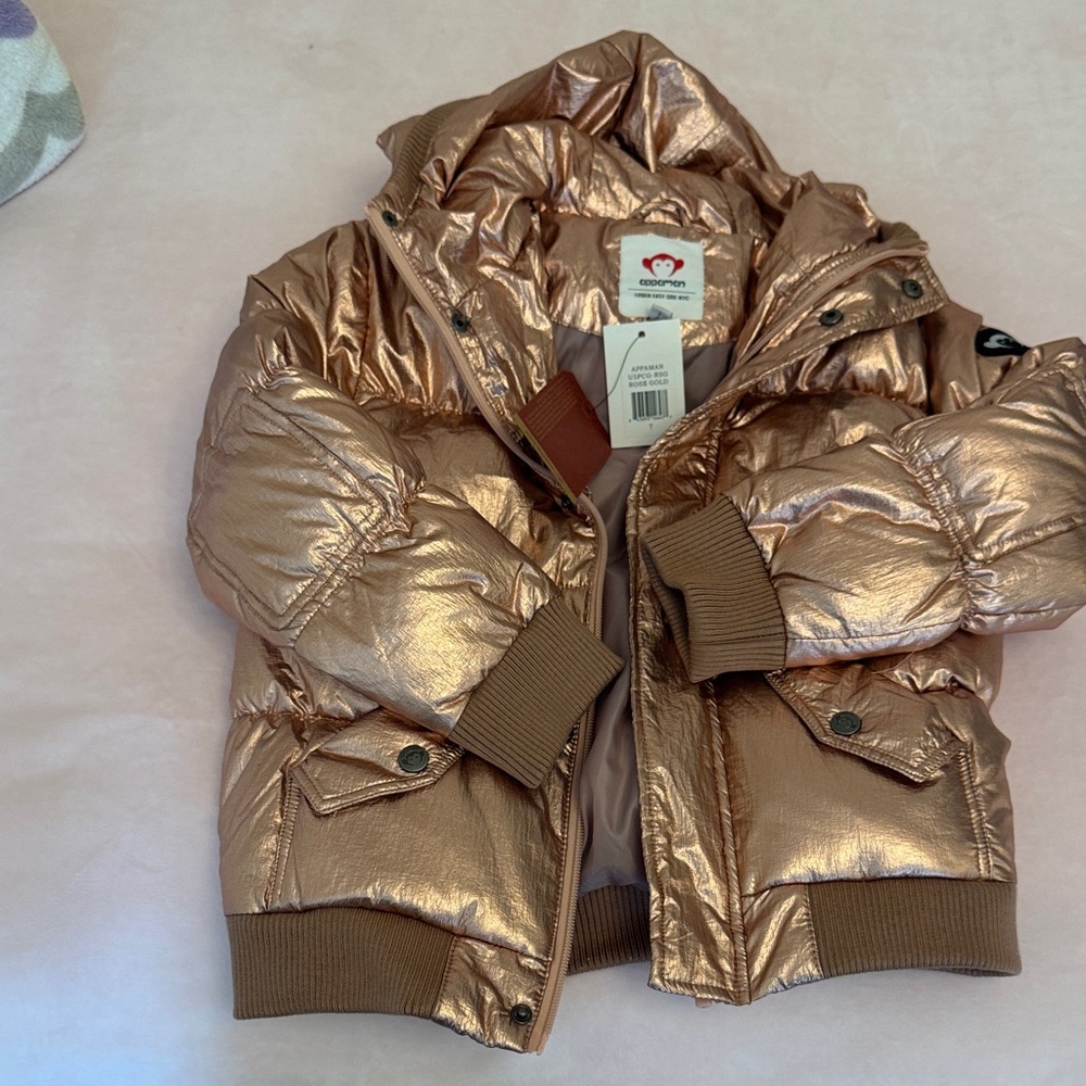 Appaman Metallic Gold Puffer Jacket